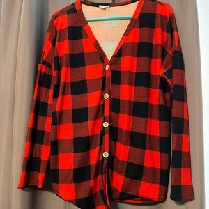 EUC Plaid Top
